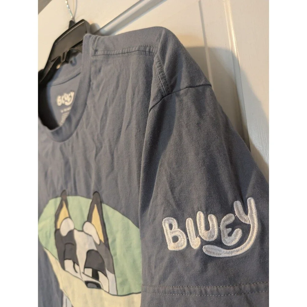 Bluey Cone of Shame T-Shirt Men’s XL Blue Funny Cartoon Graphic Tee Disney - Picture 5 of 11
